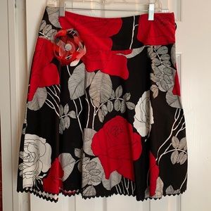 Colorful Flowing Flowery full skirt